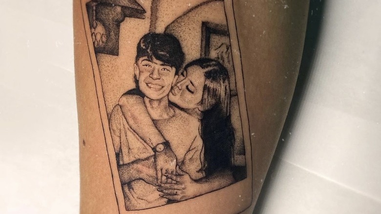 tattoo of polaroid photo