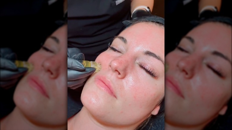 Woman using AquaGold