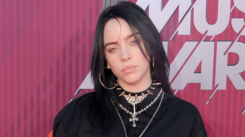 Billie Eilish posing