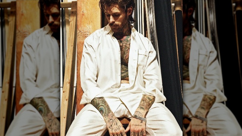 Model wearing Charlie by Matthew Zink