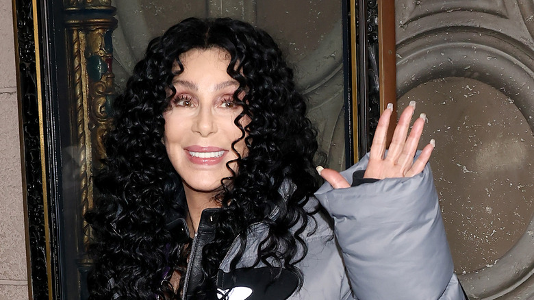 Cher waving