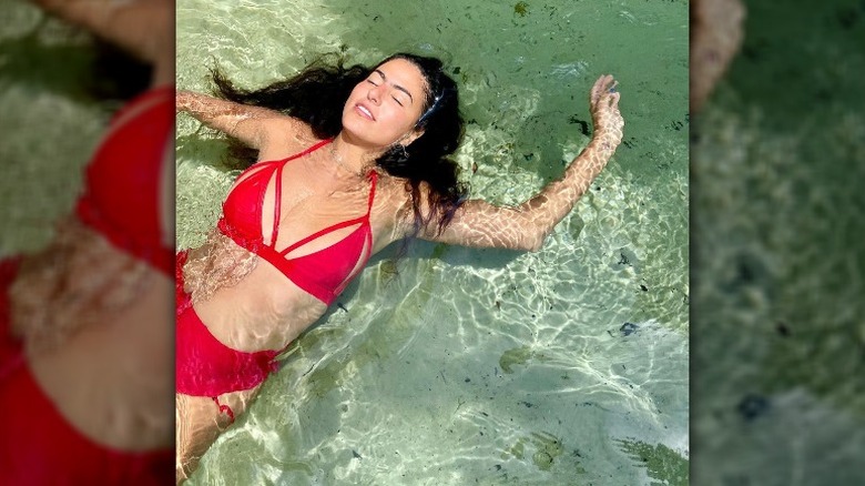 Model in Chromat swimsuit