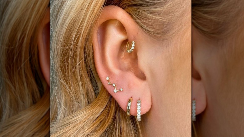 Constellation earrings