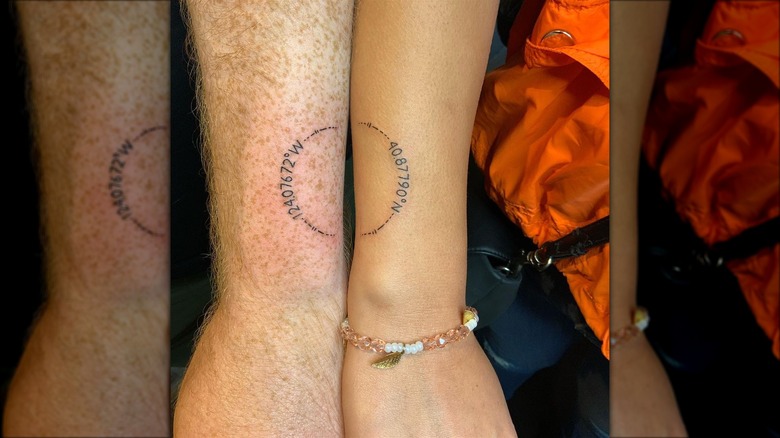 Matching coordinate tattoos