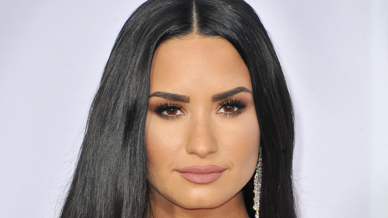 Demi Lovaton close up