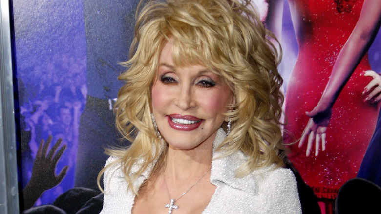 Dolly Parton smiling