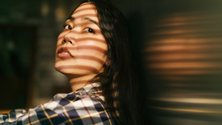 Women being contemplative