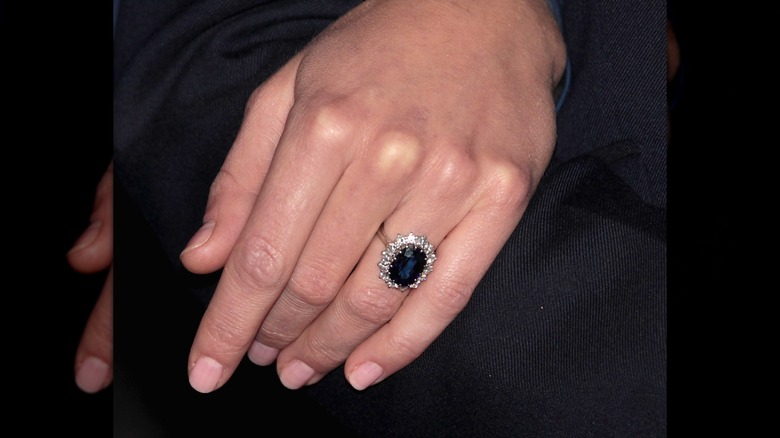 A close up of Kate Middleton's nails