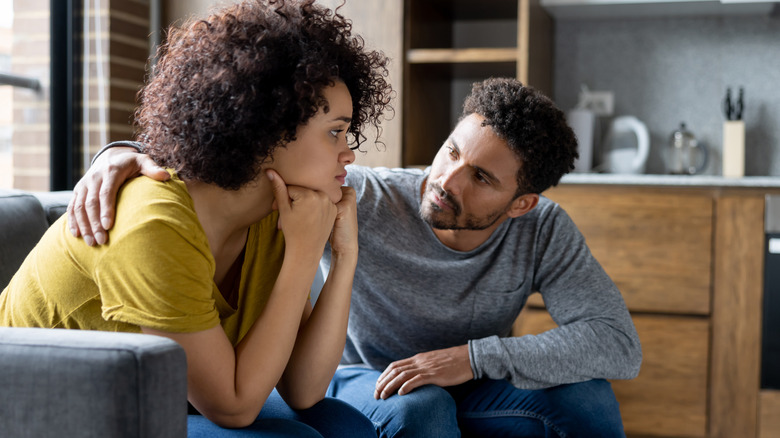 woman feeling stressed