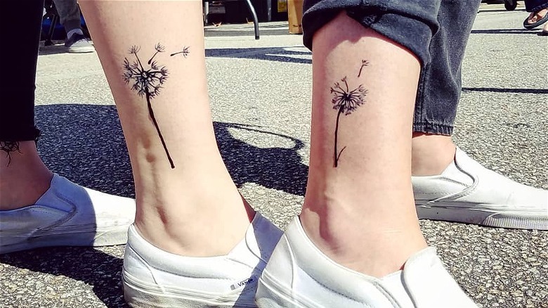 Dandelion tattoos