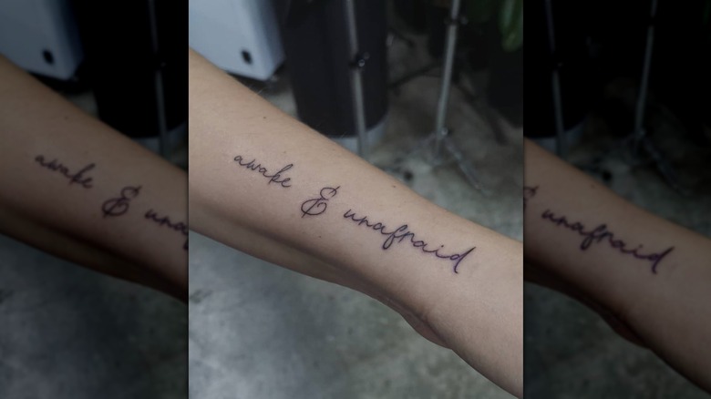 Awake and unafraid tattoo