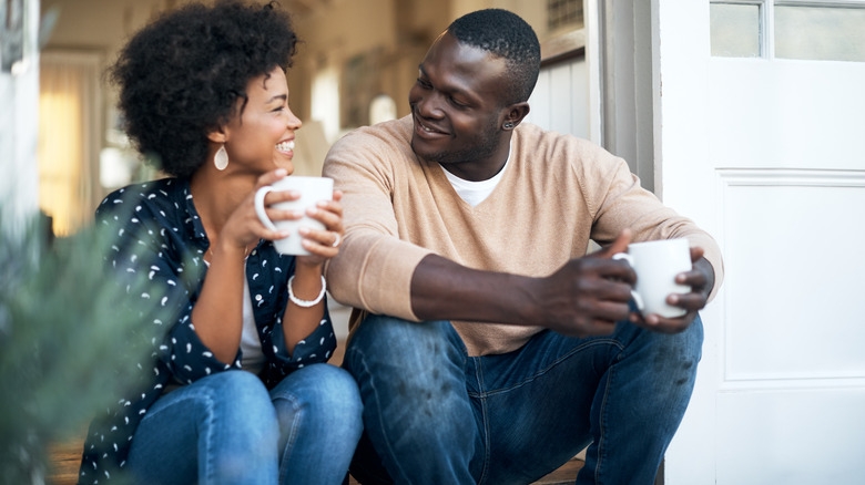 Couple communicating