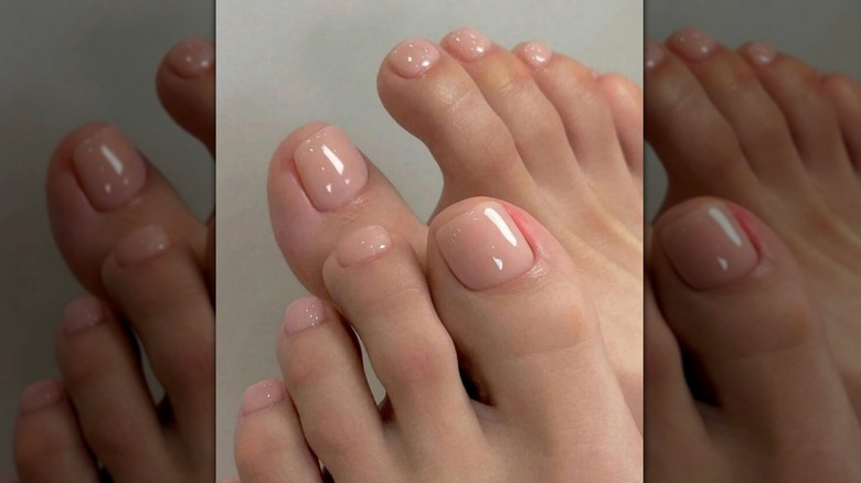 neutral soap pedicure trend