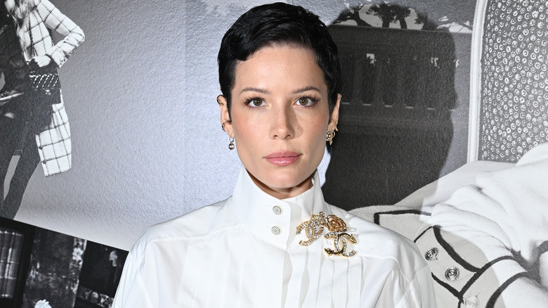 Halsey on the red carpet