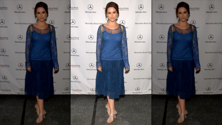 Lacey Chabert blue outfit