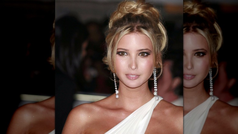 Ivanka Trump with pale foundation