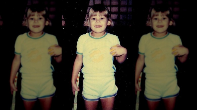 Anna Kournikova aged five