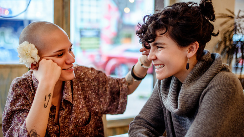 Two people on a date