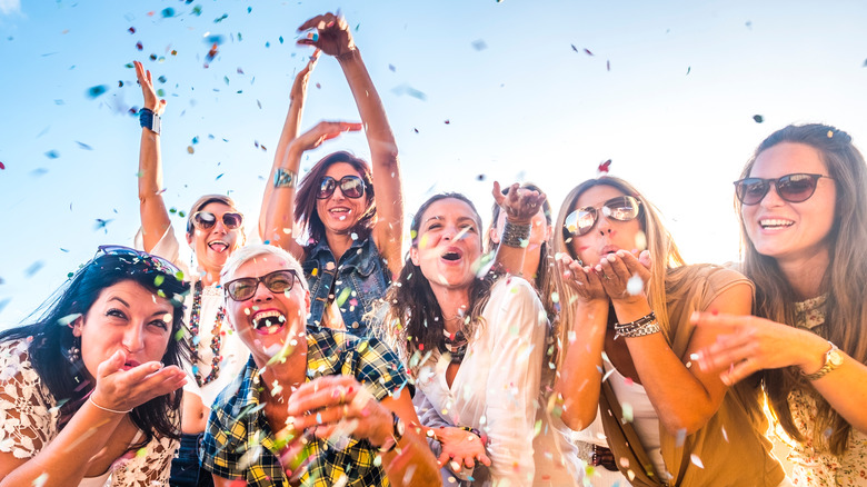 A group of women together 