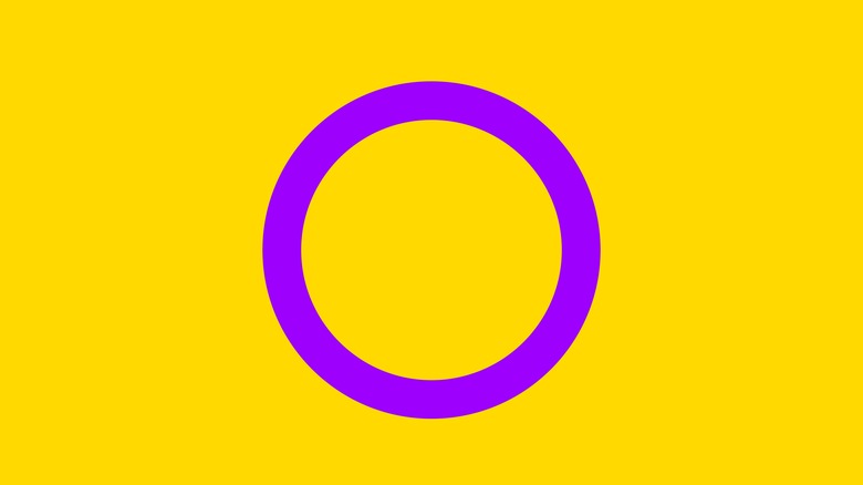 yellow flag purple circle