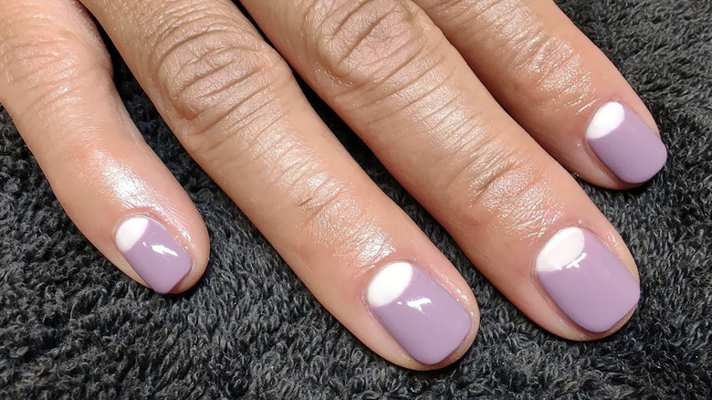 Reverse French manicure
