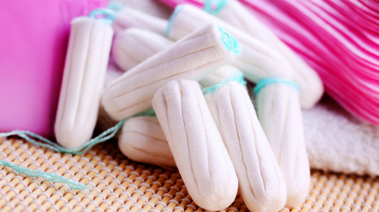 Tampons up close
