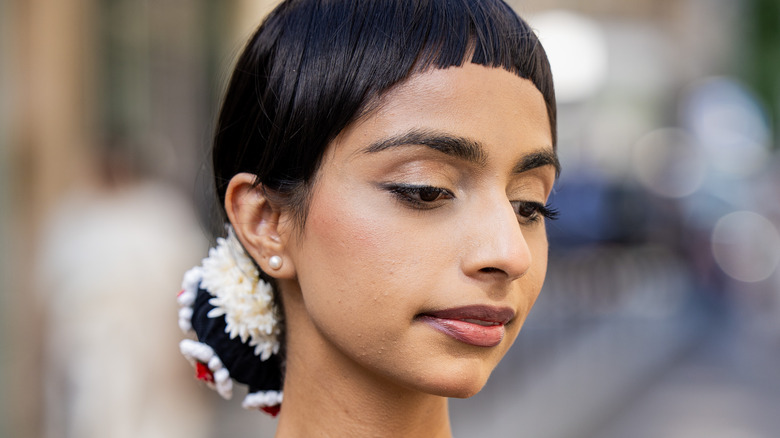 Wearing decorative bun