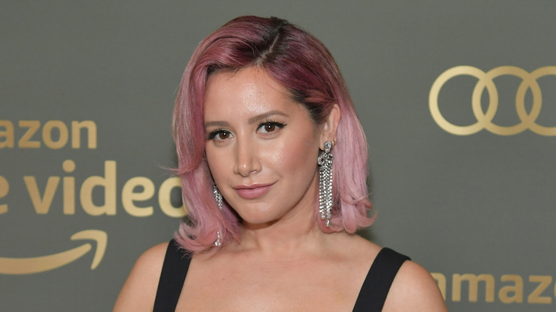 Ashley Tisdale with pink hair