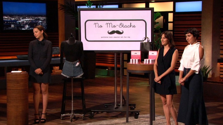 Jennifer Paschall and Gita Vasseghi pitch No Mo-Stache on Shark Tank Season 9