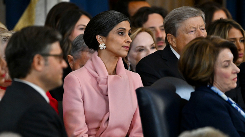 Usha Vance wearing Oscar de la Renta