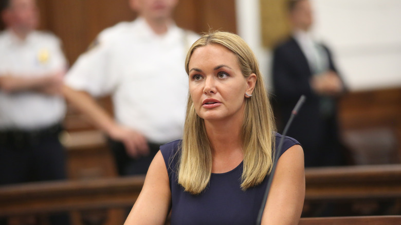 Vanessa Trump sitting at a table