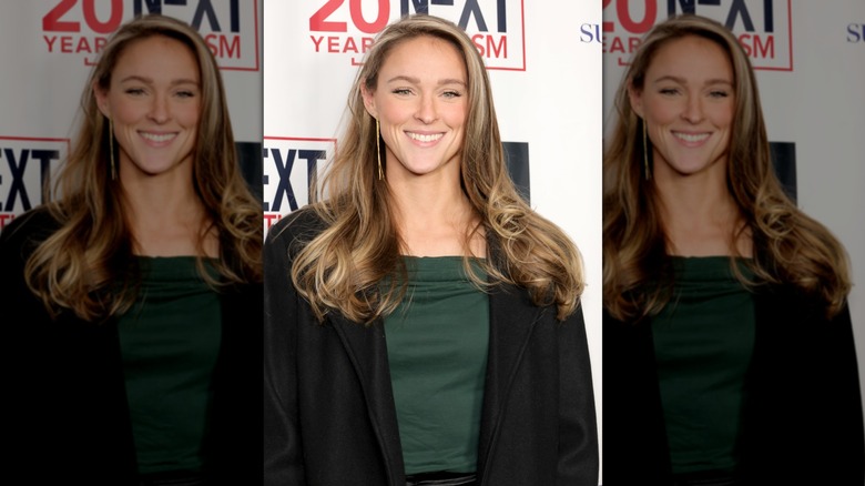 Kylie Kelce smiles on red carpet