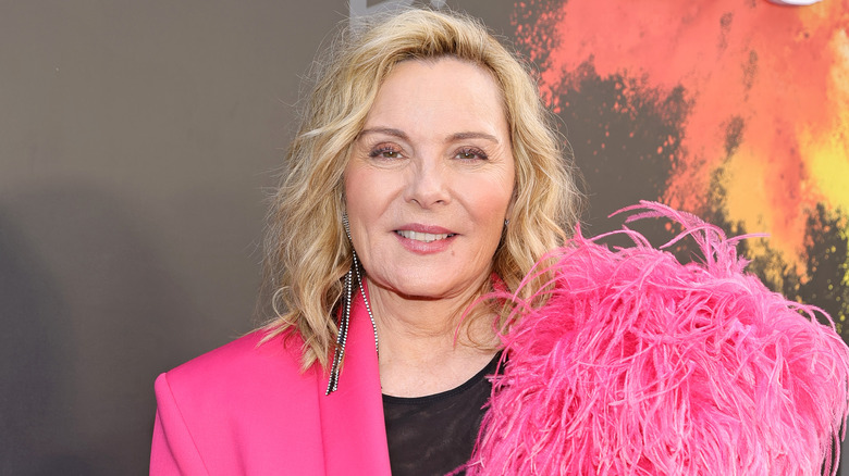 Kim Cattrall smiling