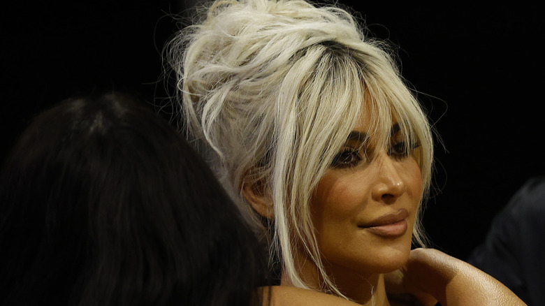 Kim Kardashian attends Atlanta Dream vs. the Los Angeles Sparksin in 2024