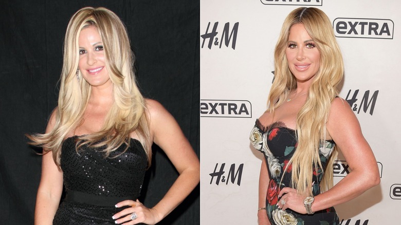 Kim Zolciak wearing wigs