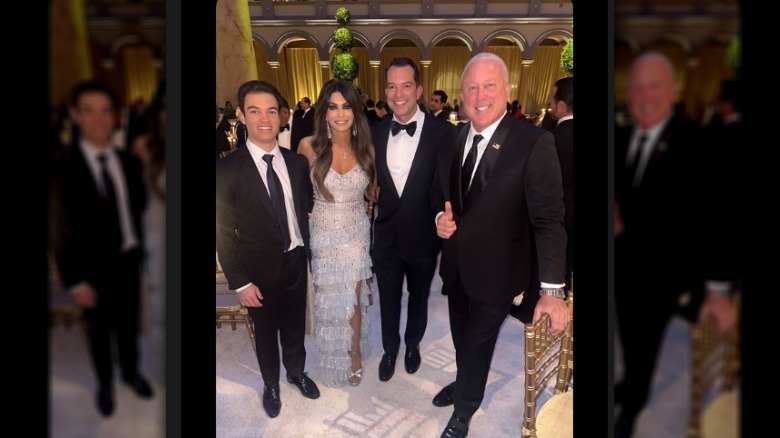 Kimberly Gulifoyle poses with three men at Inauguration