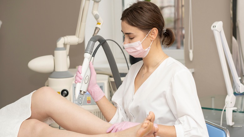 Leg laser hair removal