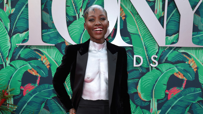 Lupita Nyong'o smiling at Tony Awards 