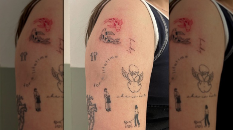 Sticker sleeve tattoos