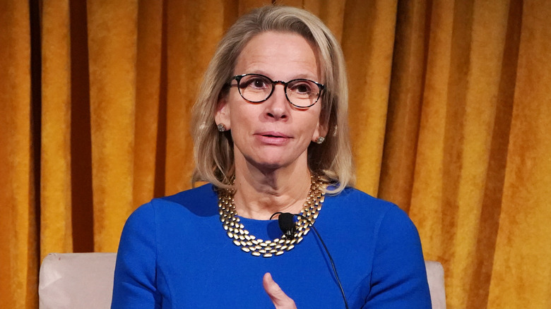 Michele Buck speaking at event