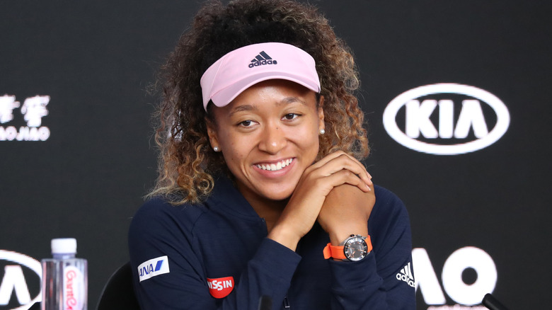 Naomi Osaka smiling