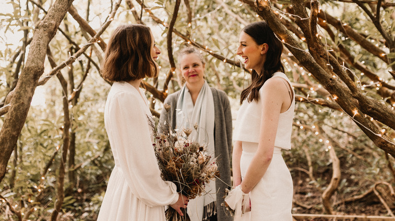 Women getting married