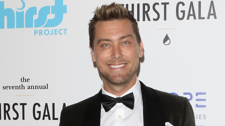 Lance Bass posing