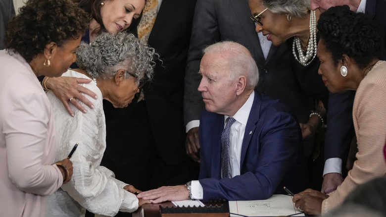 Opal Lee and President Biden