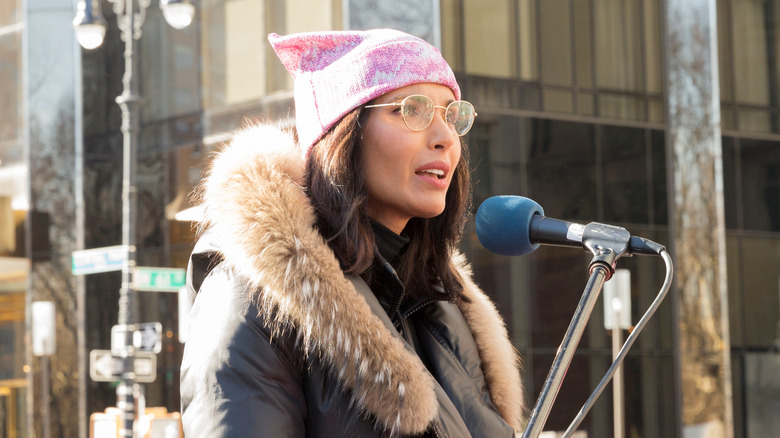 Padma Lakshmi Women's March Central Park 