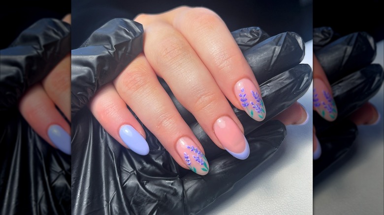 Lavender nails on Instagram