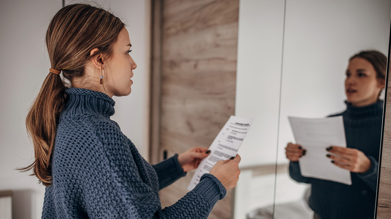 Rehearsing in mirror