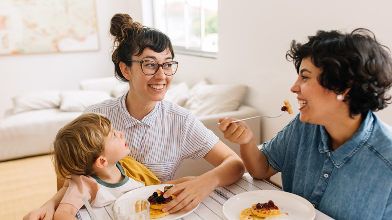 Woman working from home