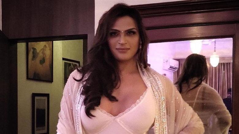 Saisha Shinde posing