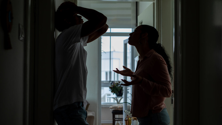 Couple arguing